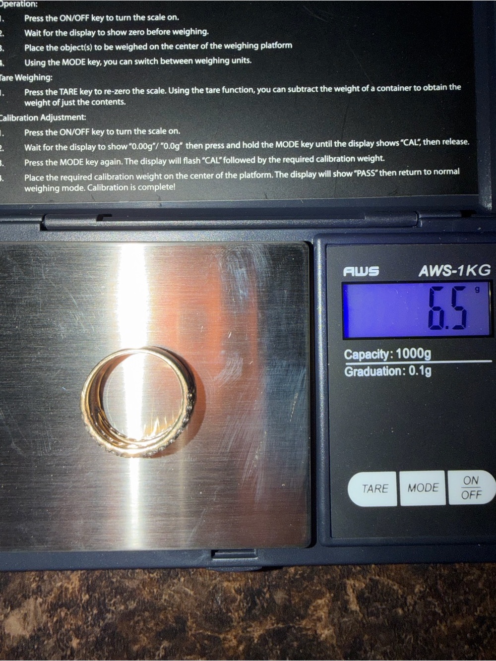 Real natural diamond 14k yellow gold wedding band 1.28 ct layered ring VS2 I - Picture 9 of 10